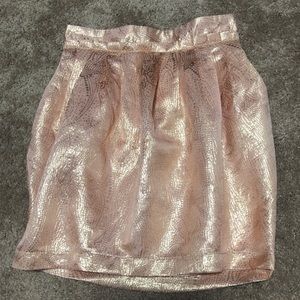 Shimmer Pink Highwaisted Skirt